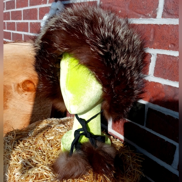 Vintage Real Fox Fur Hat